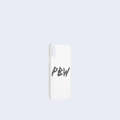 Black PBW Phone Sticker